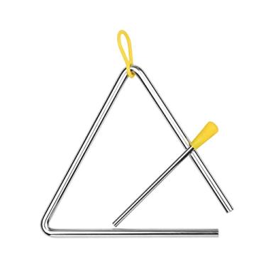Imagem de Sino Triangular com Maleta de Metal Percussão Aço Idiofono Ritmo Aprendizagem Educação Infantil Instrumento Musical Manual para Crianças Bebê Criança Gatilho
