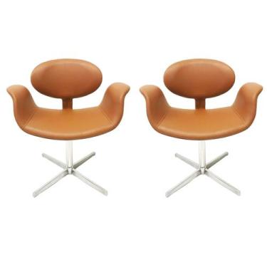Imagem de Kit 2 Cadeiras TULIPA cor Cobre - Poltronas do Sul