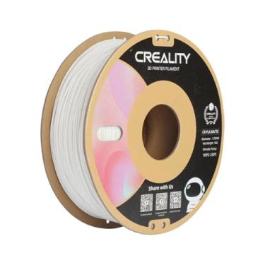 Imagem de Filamento Creality para Impressoras 3D, 1,75mm, CR-PLA Fosco - 1KG Branco Superfície fosca, Fácil remoção da base, Carretel ecológico, Ampla compatibilidade