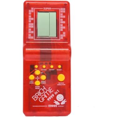 Imagem de Mini Game Retro Portátil Clássico Brick Game 9999 in 1 - Cores Azul, Laranja, Verde e Vermelho (Vermelho)
