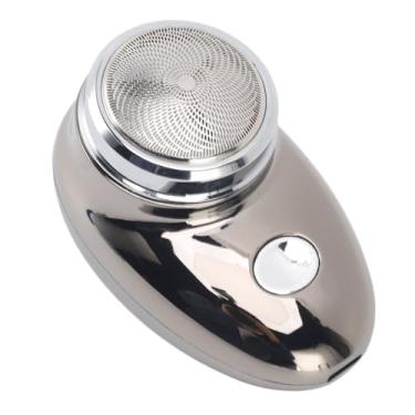 Imagem de aqxreight Aparador de Barba para Homens - Cortador Elétrico Profissional Com Design de Malha de Colmeia Preciso, USB Recarregável e Portátil para Uso Em Salão de Viagens Em Casa, Lâminas de Aço Inoxidável para Barbear (Galvanoplastia Cinza)