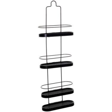 Imagem de Porta Shampoo Wave Com 4 Bandejas Black - Metaltru