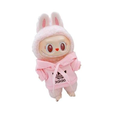 Imagem de Conjunto De Roupas Para Boneca Labubu 15-17cm: Moletom E Calças, Estil