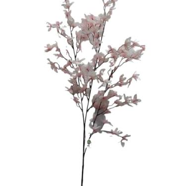 Imagem de Magnólia Kobus Artificial Realista – Galho Decorativo para Arranjos, Casamentos, Eventos e Decoração de Interiores(Kit com 4,Rosa Claro (cc340))