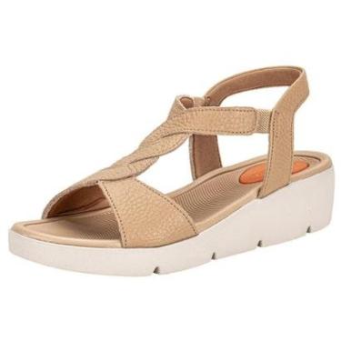 Imagem de Sandália Feminina Anabela Usaflex Al43013-Feminino