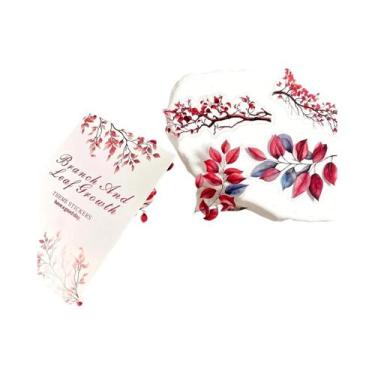 Imagem de Adesivos Decorativos Temáticos De Folhas E Ramos De Plantas, 20 Peças,