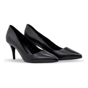 Imagem de Scarpin Feminino Couro Bottero 353701 Salto Fino 7,5 cm Bico Fino Elegante Conforto (Preto, BR, Adulto, Numérico, 37)