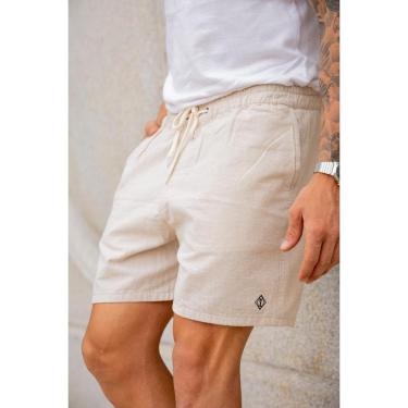 Imagem de Short Curto Masculino Bermuda Linho Alfaiataria Slim Fit-Masculino