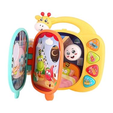 Imagem de Livro Para Crianças Com Sons - Brinquedo Educativo com e Luz | Brinquedos Musicais de Aprendizagem - para Meninos Meninas Pré-Escolar Creches Casa Viagem Educação Domiciliar Jardim de Infância