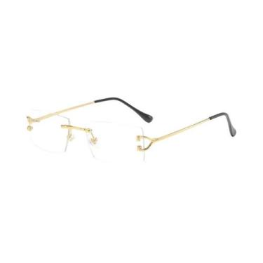 Imagem de Óculos De Sol Femininos Sem Armação Estilo Europeu Moderno Moda De Rua