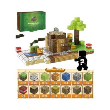 Imagem de Blocos De Construção Magnéticos Montessori Brinquedo STEM Para Criança