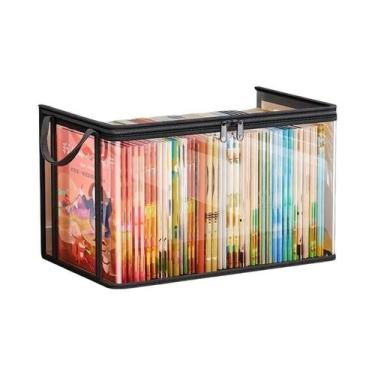 Imagem de Bolsa De Armazenamento Durável Em PVC Com Tampa Articulada E Janela De