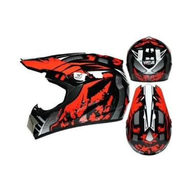 Imagem de Capacete De Motocross Unissex Certificado DOT Para Segurança Em Bicicl