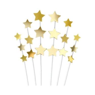 Imagem de Topo De Bolo Infantil Astronauta Foguete Planeta Espaço Estrela Decora