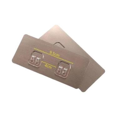 Imagem de Adesivo De Parede Impermeável Com Gancho Forte Para Banheiro E Cozinha