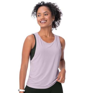 Imagem de Regata Fitness Dry Lilás Matte Zee Rucci, GG