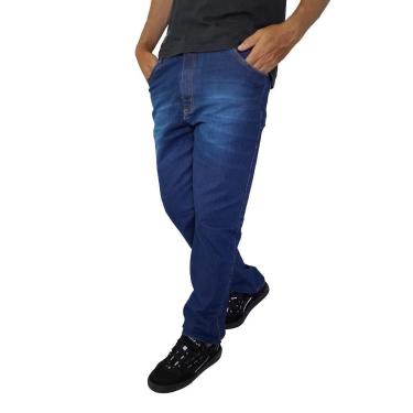 Imagem de Calça Jeans Reta Masculina Straight Tradicional On Cross-Masculino