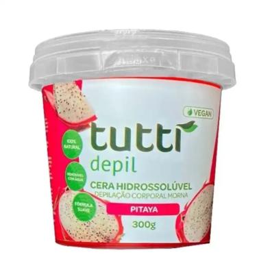 Imagem de Cera Depilatória Hidrossolúvel Pitaya Tutti Depil 300g