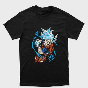 Imagem de Camiseta preta algodão ou Drytec Dragon Ball  Goku  instinto superior 