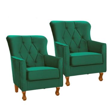 Imagem de Kit 2 Poltronas Ferrara em Madeira de Eucalipto Movellu Home