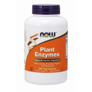 Imagem de Plant Enzymes Enzimas (240 Vcaps) Now Foods, Suplemento alimentar, Wit