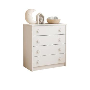 Imagem de Cômoda Infántil Com 4 Gavetas Doce Sonho - Liberty Mveis