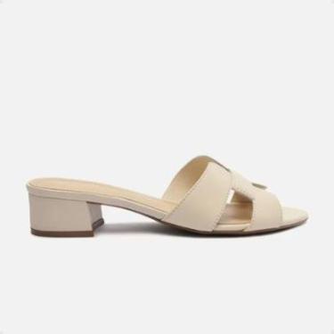 Imagem de Tamanco Fem Salto Medio Grosso Arezzo A031990246-0025-Feminino