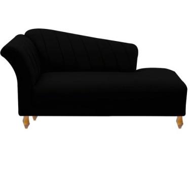Imagem de Conjunto Divã Recamier Sofá Helena 160 cm  Tecido Suede Cor:Suede marr