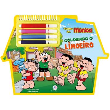 Imagem de Colorir com canetinhas - turma da monica colorindo O limoeiro