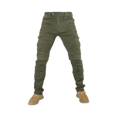 Imagem de Calças Jeans Masculinas Para Motociclismo Featherbed Versão Padrão Par