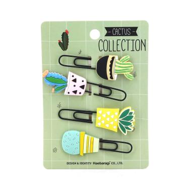 Imagem de Clip Le Stylo Cactos Colors 2,5x7cm com 04 Unidades - Item Sortido