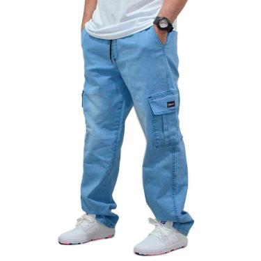 Imagem de Calça Brack Jeans Regular Cargo Action Claro-Masculino