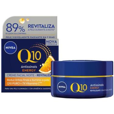 Imagem de Creme Facial Antissinais Nivea q10 Energy Vitamina C NOTURNO - 50 g, C