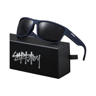 Imagem de Óculos De Sol Estilo Esportivo Fashion Com Proteção UV E Textura Para 