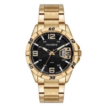 Imagem de Relogio Mondaine Masculino Ref: 33029gpmvde1 Casual Dourado