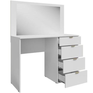 Imagem de Penteadeira 4 Gavetas Lis 5526 Móveis Sul, Branco