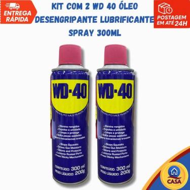 Imagem de Kit com 2 unids WD 40 óleo desengripante e Lubrificante spray tira fer
