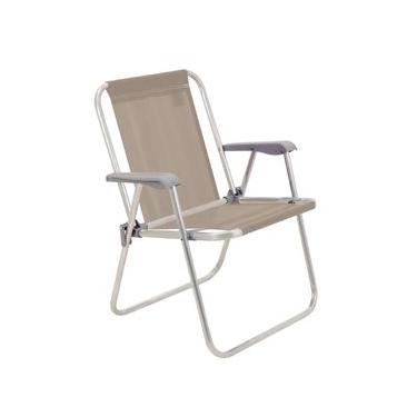 Imagem de Cadeira de Praia Tramontina Samoa Alta Camurça em Alumínio