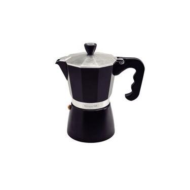Imagem de Cafeteira Expresso Italiana Tramontina em Alumínio Preto com Cabo em Nylon 320 ml