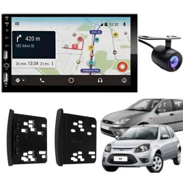 Imagem de Central Multimídia 7810H 710H 2DIN com Bluetooth USB SD Auxiliar Kit Moldura de Acabame...