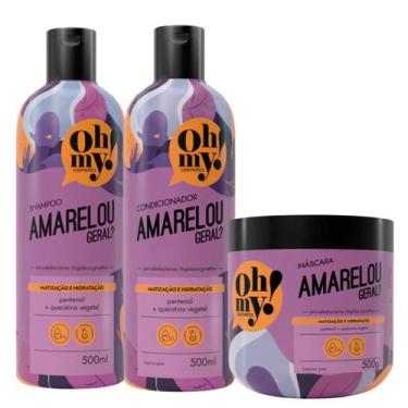 Imagem de Shampoo Condicionador e Máscara 500g Amarelou Geral Oh My!