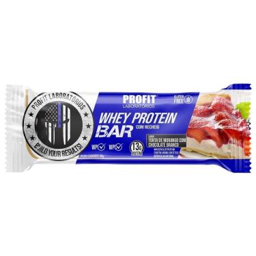 Imagem de Whey Protein Bar - 1 Unidades 40g Torta Morango com Chocolate Branco - ProFit-Masculino