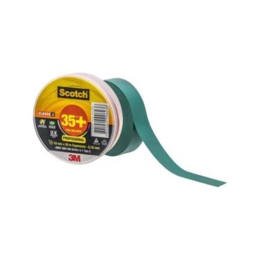 Imagem de Fita Isolante 19x20m Scotch 35+ Verde 3m