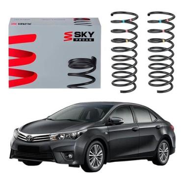 Imagem de Par Mola Traseira Toyota Corolla 1.8 2.0 2015 A 2017 - SKY