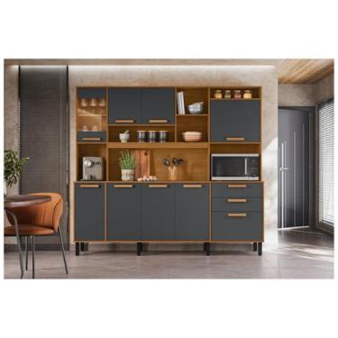 Imagem de Armário de Cozinha Compacta Itatiaia Napoles Com Nicho Forno e Air Fry