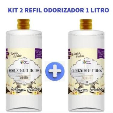 Imagem de Kit 2 Refil 1 Litro Odorizador de Tecido Vanilla Tropical Aromas