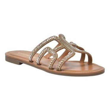 Imagem de Sandália Rasteirinha Casual Feminina Via Marte 30800401 Marrom, 36
