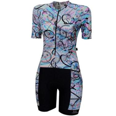 Imagem de Macaquinho Feminino Marcio May Slim Fit Rainbow - Marcio May Sports