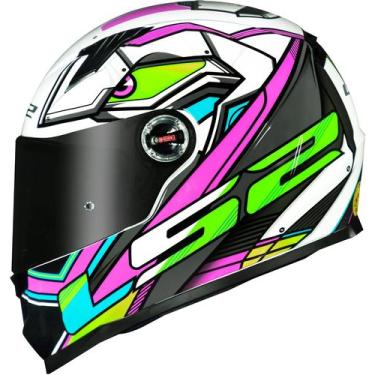 Imagem de Capacete Fechado Moto Ls2 FF358 Classic Xdron Rosa Pink., G- 60CM