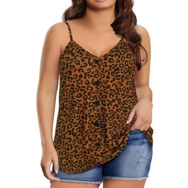 Imagem de Camisola regata TIYOMI Plus Size para mulheres com alça espaguete